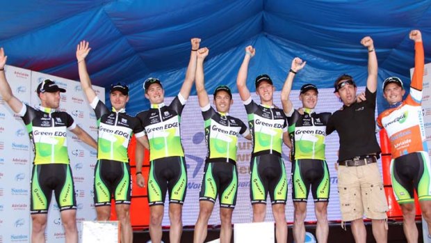 Green machine &#8230 it was a perfect debut for winners GreenEDGE.