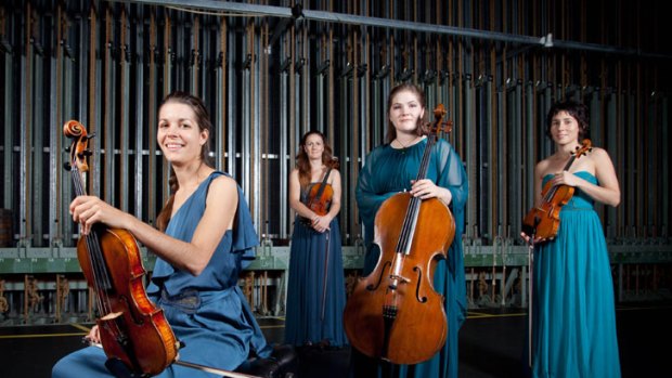 Australian String Quartet ... from left: Sally Boud, Sophie Rowell, Rachel Johnston and Anne Horton.