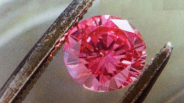 Pink Argyle diamond similar to one stolen from Cairns retailer.
