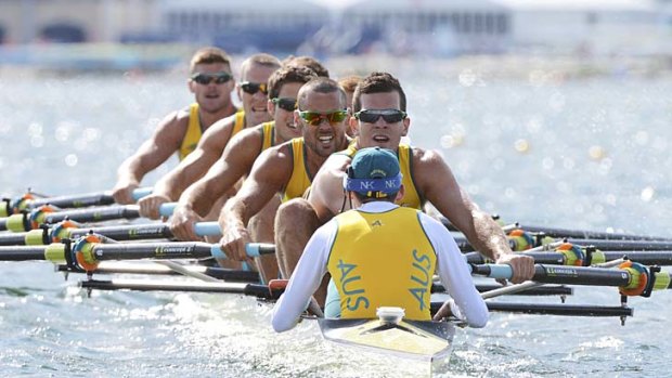 "The guys have got to be really tunnel visioned and really just listen for my voice" ... cox of the Australian men's eight Toby Lister.
