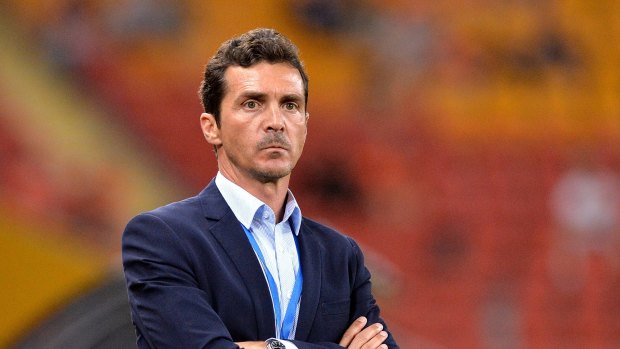 BRISBANE, AUSTRALIA - OCTOBER 31:  Coach Guillermo Amor watches on during the round four A-League match between Brisbane Roar and Adelaide United at Suncorp Stadium on October 31, 2015 in Brisbane, Australia.  (Photo by Bradley Kanaris/Getty Images)