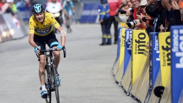 Chris Froome surrendered the yellow jersey to Contador.