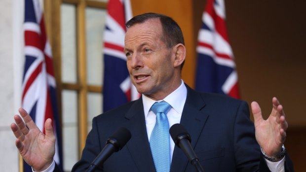 Prime Minister Tony Abbott announces the changes.