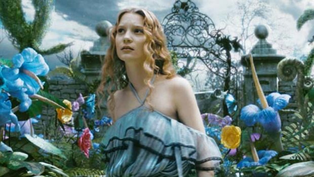 Mia Wasikowska in Alice in Wonderland.