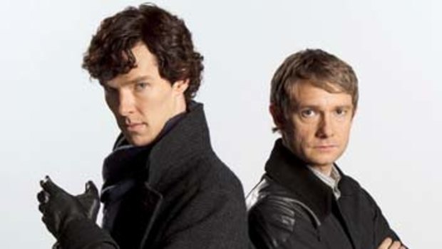 Trusty sidekick ... Watson (Martin Freeman) is loyal to Sherlock Holmes (Benedict Cumberbatch).