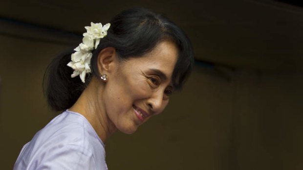 Democracy leader Aung San Suu Kyi.