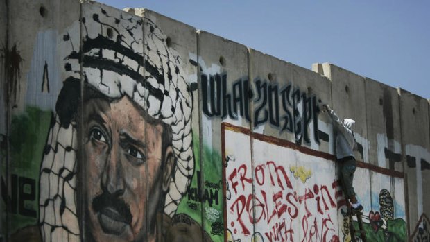 In the picture &#8230; graffiti in Ramallah.