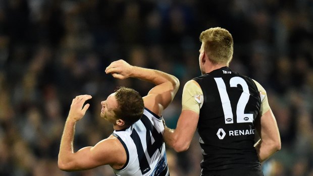 There's a history of bad blood between Geelong and Port Adelaide.