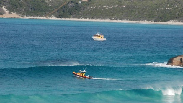 The search continues in waters off Esperance for a man missing since Friday afternoon.