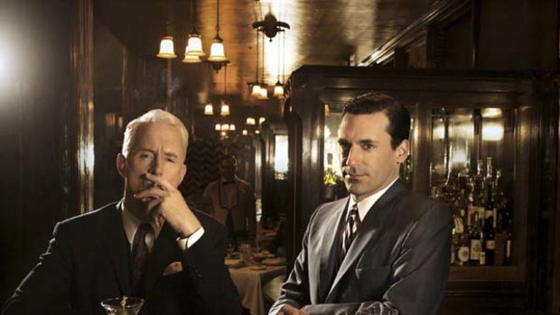 Roger Sterling and Don Draper in Mad Men.