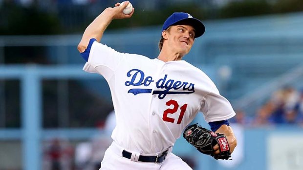 Dodgers pitcher Zack Greinke.