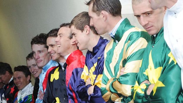 United ... Jockeys are united in their fight for a new super deal.