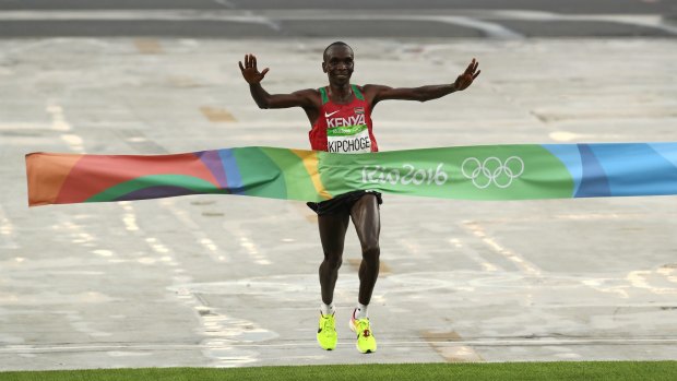 Marathon winner: Eliud Kipchoge has lost only one marathon he has competed in.