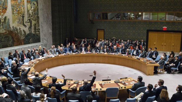 Members of the United Nations Security council vote in favour of condemning Israel for establishing settlements in the West Bank and East Jerusalem.