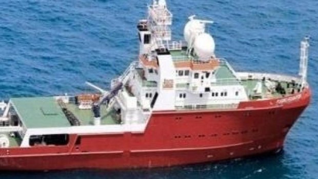 Furgo Equator MV, the Dutch ship used in mapping the Indian Ocean floor in search of missing Malaysia Airlines flight MH370. 