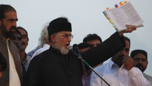 Tahir ul-Qadri: Sufi cleric and leader of the political party Pakistan Awami Tehreek.