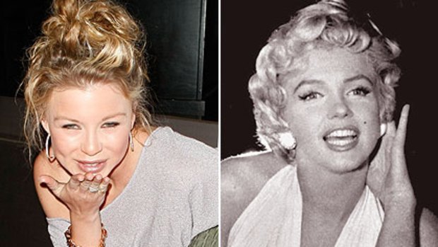 Found dead ... Casey Johnson, left, likened herself to Marilyn Monroe