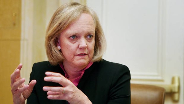 Meg Whitman, chief executive officer of HP in June 2012.