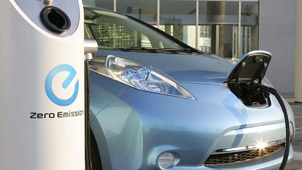 Nissan ... recharging an electric car could take minutes, not hours, but the technology is still in its early stages.