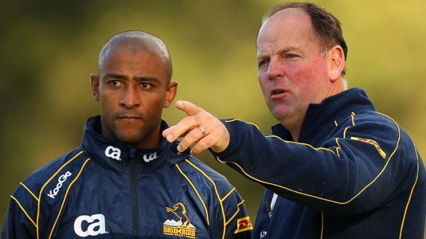 Wise counsel &#8230; George Gregan and Jake White.