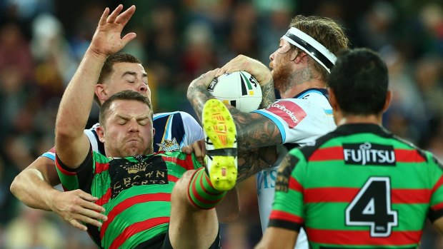 Eels target: Rabbitohs prop Nathan Brown is considering a move to Parramatta.