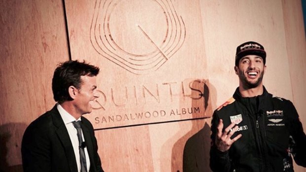 Adam Gilchrist and Daniel Ricciardo, ambassadors for Quintis.