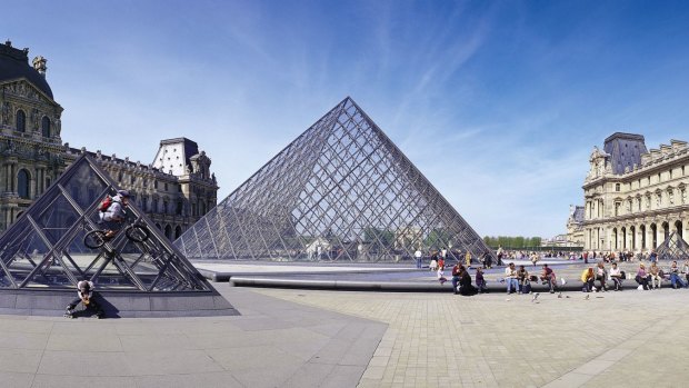 One of the most visited museums in the world, the Louvre.