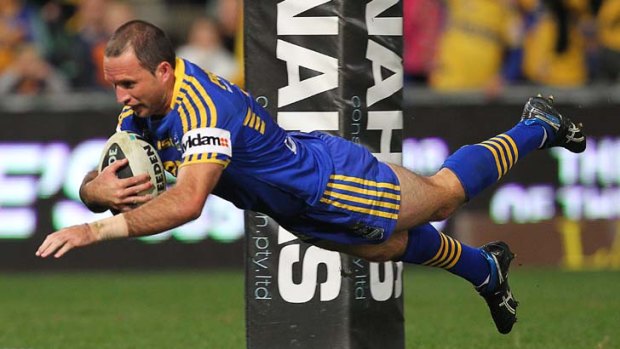 Top flight choice ... Parramatta's Luke Burt could be in for a dream night at his preferred fullback.