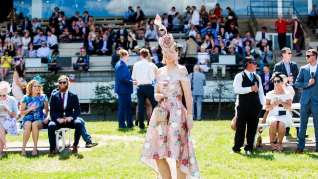 Melbourne cup day at Canberra's Thoroughbred Park. Alison Jones. Photo: Jamila Todrras