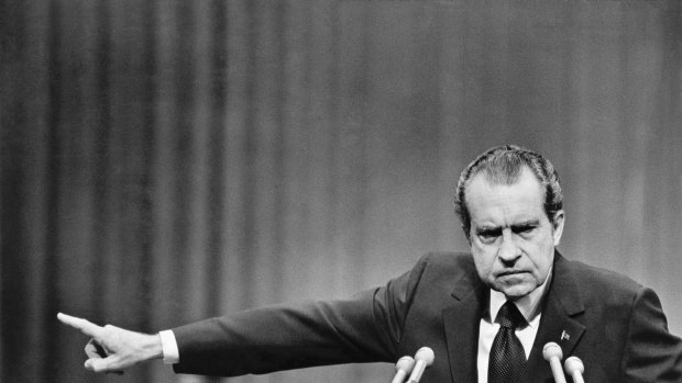 US President Richard Nixon was engulfed by the Watergate scandal at the time.