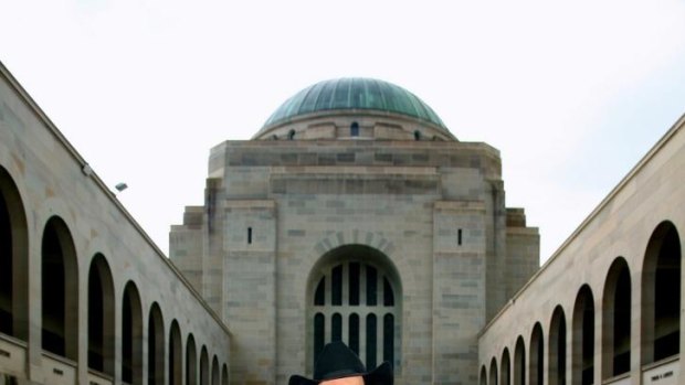 Lee Kernaghan, photographed here at the Australian War Memorial, has refused to ban Reclaim Australia from using his music.