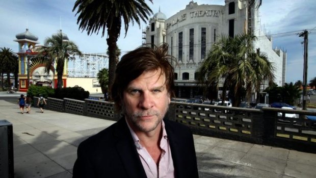 Dark horse: Musician Tex Perkins at the Palais Theatre in St Kilda will be running in the state election.