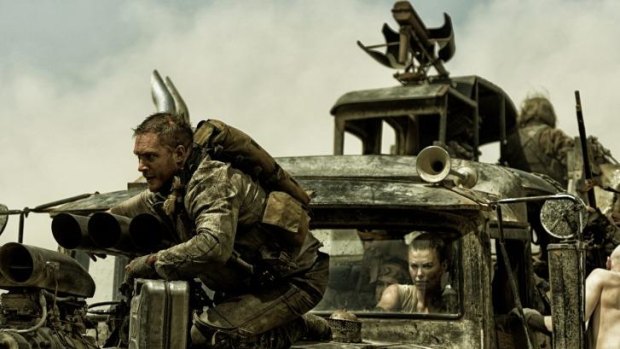 The last great action movie: Tom Hardy as Max Rockatansky and Charlize Theron as Imperator Furiosa in <i>Mad Max: Fury Road</i>.