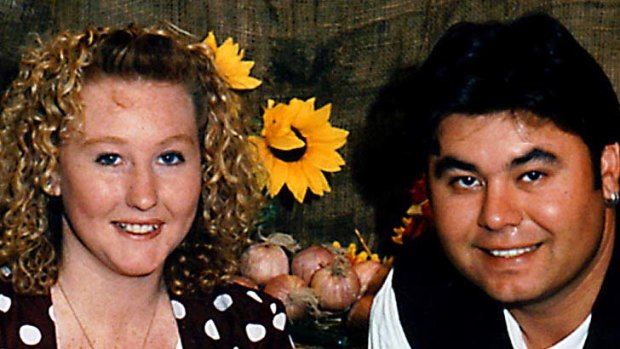 Jodie and Steven Fesus pose for a family portrait before Jodie's death.