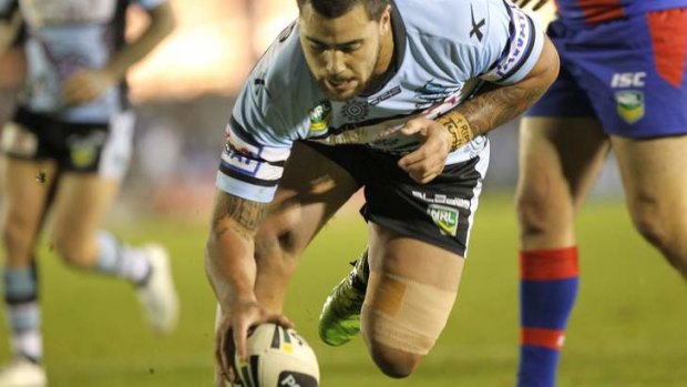 Flying: Andrew Fifita is fulfilling his immense potential in the NRL.