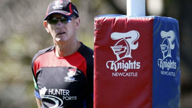 Old style: Master coach Wayne Bennett has taken the Knights to a preliminary final after toughening up his pack.
