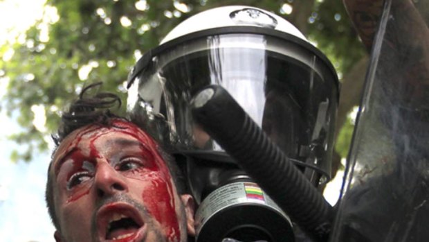 Police and protesters have clashed violently in Athens for two days.