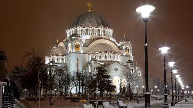 Right royal ... the Cathedral of St Sava in Belgrade.