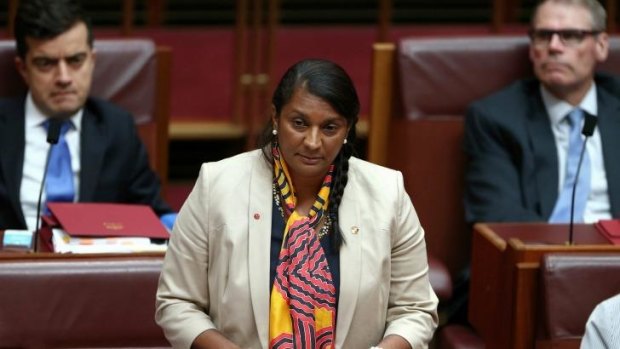 Senator Nova Peris makes her Senate statement.