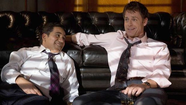 <i>Rake</i> in the US ... Keegan Deane (Greg Kinnear) with is best friend Ben (John Ortiz).