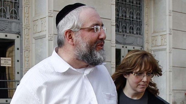 Accused ... Rabbi David Wax and his wife Judy.