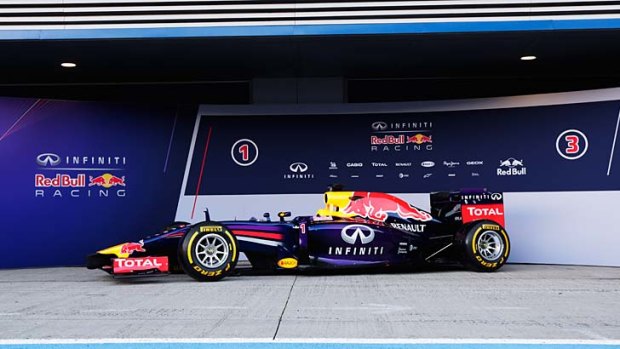 Red Bull's new RB10 Formula One car.