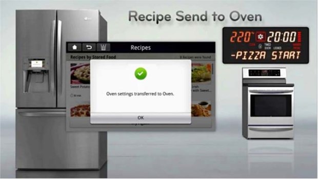 On of LG's smart appliances allows you to order food from it.