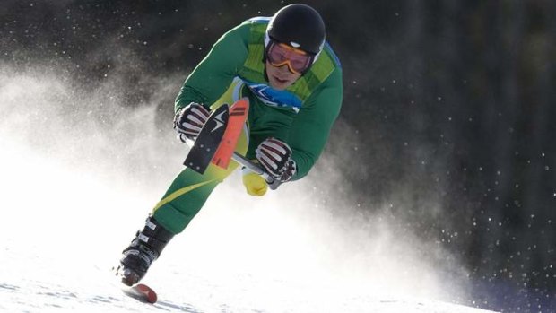 Cameron Rahles-Rahbula in action during the 2010 Winter Paralympic Games in Whistler, British Columbia.