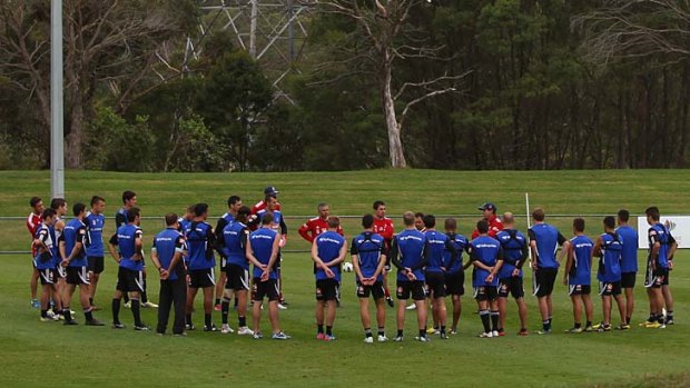 Ring of truth &#8230; Sydney FC train yesterday ahead of the match against Brisbane on Sunday.