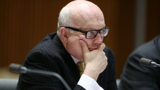 George Brandis struggled to explain metadata on live TV.