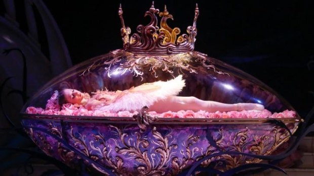 Sleeping ...  Lana Jones in <i>The Sleeping Beauty</i>. 