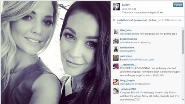 A recent Instagram of Sam Frost and Lisa Hyde.