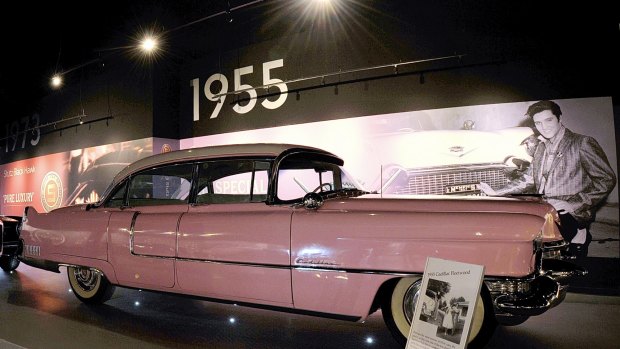 The famous pink cadillac is on show at Elvis Presley's Memphis, across the road from Graceland.