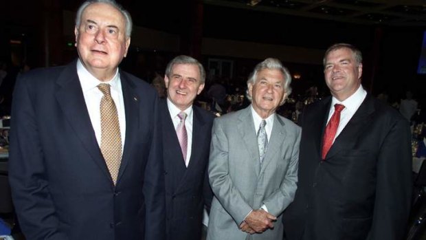 Gough Whitlam, Simon Crean, Bob Hawke and Kim Beazley.